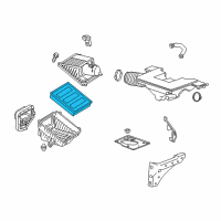 OEM Chevrolet Silverado 1500 Element-Air Cleaner Diagram - 23231630