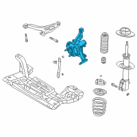 OEM 2001 Dodge Neon Front Steering Knuckle Diagram - 4656091AE