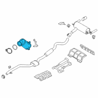 OEM 2016 BMW 340i Catalytic Converter Diagram - 18-32-8-685-968