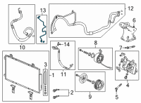 OEM 2021 Acura TLX PIPE, RECEIVER Diagram - 80341-TGZ-A01