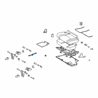 OEM Hinge Sub-Assy, Rear Seat Back, Center Diagram - 71305-60090