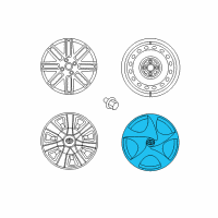 OEM 2012 Scion iQ Wheel Covers Diagram - PT280-74102