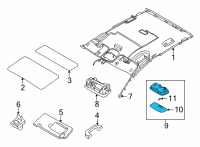 OEM Hyundai Santa Cruz LAMP ASSY-ROOM Diagram - 92850-J9000-NNB