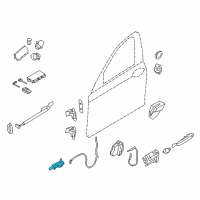 OEM 2012 BMW 750i xDrive Inside Left Door Handle Diagram - 51-21-9-116-341