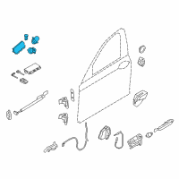 OEM 2014 BMW 750Li Set Uniform Locking System (Code) Diagram - 51-21-7-251-676