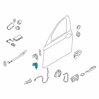 OEM BMW 760Li Right Lower Front Door Hinge Diagram - 41-00-7-203-986