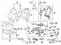 OEM Toyota Mirai Adjuster Switch Diagram - 84922-06180-C0