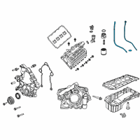 OEM Jeep Grand Cherokee ENGINE OIL LEVEL Diagram - 53010818AF