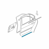 OEM BMW 540i Rear Sealing Between Door And Entrance Diagram - 51-22-8-202-679