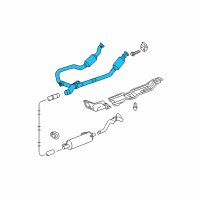 OEM Dodge Ram 1500 Converter-Exhaust Diagram - 55398204AC