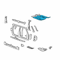 OEM 1999 Mercury Mountaineer Floor Pan Diagram - F57Z7811135A