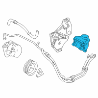 OEM Saturn LS2 Reservoir Asm, P/S Fluid Diagram - 22710500