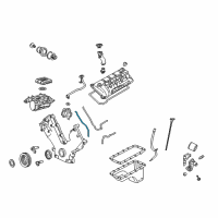 OEM 2005 Lincoln Navigator Front Cover Gasket Diagram - XL1Z-6020-CA