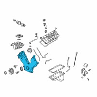 OEM Lincoln Front Cover Diagram - 2L7Z-6019-AA