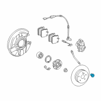 OEM Chrysler Bolt-Brake Mounting Diagram - 5097539AA