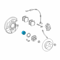 OEM Chrysler Rear Wheel Hub Diagram - 5140608AB