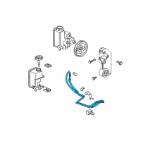 OEM 2006 Hummer H3 Hose Asm-P/S Gear Inlet & Outlet Diagram - 20934199