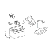 OEM 2019 Lexus GX460 Bolt, Battery Clamp Diagram - 74451-35090