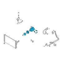 OEM Hyundai Genesis Compressor Assembly Diagram - 97701-B1000