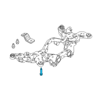 OEM 2017 Ford Flex Mount Bracket Mount Bolt Diagram - -W713714-S439
