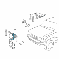 OEM 1997 Toyota 4Runner Plug Wire Diagram - 90919-15476