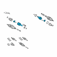 OEM Lexus Joint Assembly, Front Drive Diagram - 43030-0E010