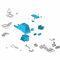 OEM 1997 Toyota 4Runner Console Assembly Diagram - 58901-35150-E0