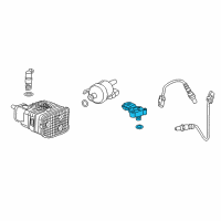 OEM Cadillac CTS Booster Sensor Diagram - 55573249