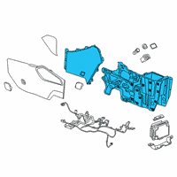 OEM 2022 Chevrolet Blazer Console Base Diagram - 84646304