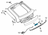 OEM 2022 BMW X6 TRUNK LID LOCK Diagram - 51-24-9-463-391