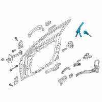 OEM 2017 Hyundai Sonata Door Key Sub Set, Left Diagram - 81970-C1A00