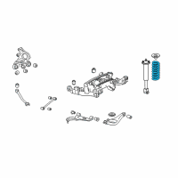 OEM 2005 Cadillac STS Rear Spring Diagram - 15237873