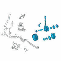 OEM 2006 Toyota Sequoia Power Steering Pump Diagram - 44310-0C030