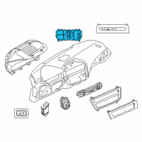 OEM 2013 BMW 335i xDrive Control Element Light Diagram - 61-31-9-265-296
