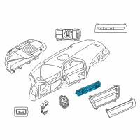 OEM 2017 BMW M240i xDrive Blower Control Switches Diagram - 64119320347
