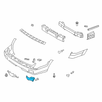 OEM 2009 Kia Borrego REFLECTOR/REFLEX Assembly Diagram - 924062J150