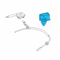 OEM Mercury Cruise Servo Diagram - 6F2Z-9C735-AA