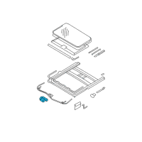 OEM 2009 Hyundai Santa Fe Motor Assembly-Sunroof Diagram - 81631-0W000