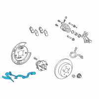 OEM 2015 Toyota Highlander ABS Sensor Wire Diagram - 89545-0E020