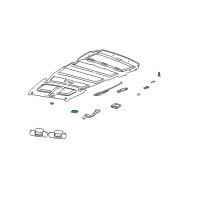 OEM 2005 Pontiac Montana Lamp Asm-Cargo *Light Opel Gray Diagram - 10331309