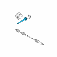 OEM Ford Escape Intermed Shaft Diagram - 9L8Z-3A329-D