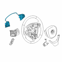 OEM 2013 BMW 528i xDrive Multifunct Steering Wheel Switch Diagram - 61-31-7-846-655