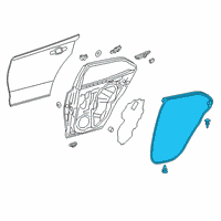 OEM 2022 Toyota Corolla Door Weatherstrip Diagram - 67871-12590