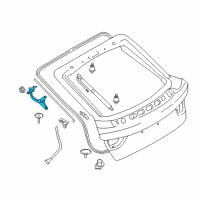 OEM 2014 BMW 328i GT xDrive Left Trunk Lid Hinge Diagram - 41-62-7-357-421