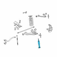 OEM GMC Sierra 1500 HD Front Shock Absorber Kit Diagram - 19168179