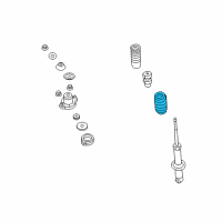 OEM 2007 Jeep Patriot Rear Coil Spring Diagram - 5105892AD