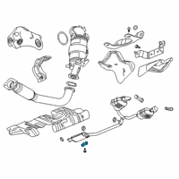 OEM 2021 Cadillac XT5 Muffler & Pipe Hanger Diagram - 84524029