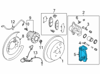 OEM Scion Caliper Support Diagram - SU003-00622