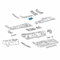 OEM 2021 Lexus LS500h Bracket, Engine Rear Mounting Diagram - 57257-11010