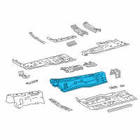 OEM 2018 Lexus LS500 Panel, Front Floor, Center Diagram - 58113-50921